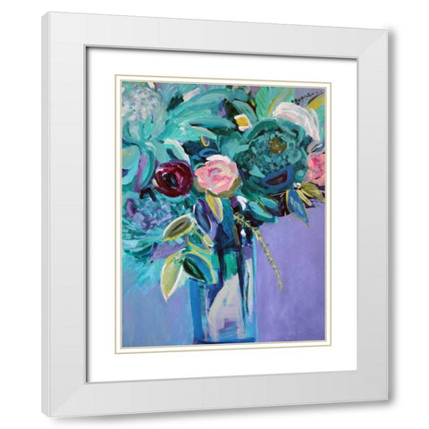 Rejuvenation White Modern Wood Framed Art Print with Double Matting by Brewer, Jacqueline