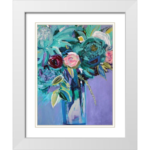 Rejuvenation White Modern Wood Framed Art Print with Double Matting by Brewer, Jacqueline
