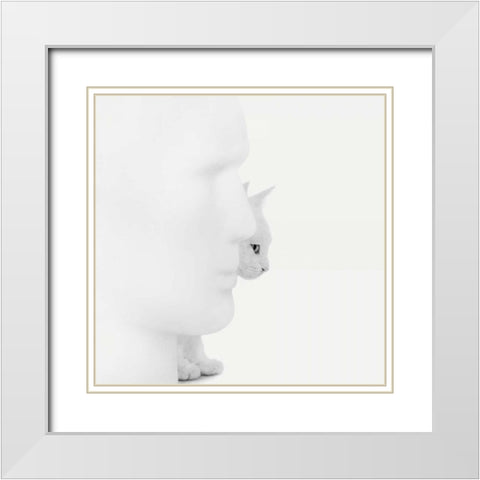 Mystique White Modern Wood Framed Art Print with Double Matting by Bertelli, Jon