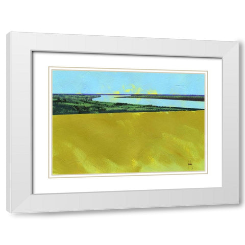 Crouch Valley White Modern Wood Framed Art Print with Double Matting by Bailey, Paul