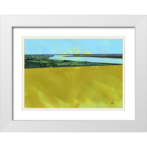 Crouch Valley White Modern Wood Framed Art Print with Double Matting by Bailey, Paul
