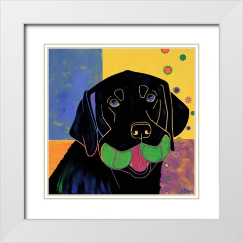 Baller White Modern Wood Framed Art Print with Double Matting by Bond, Angela