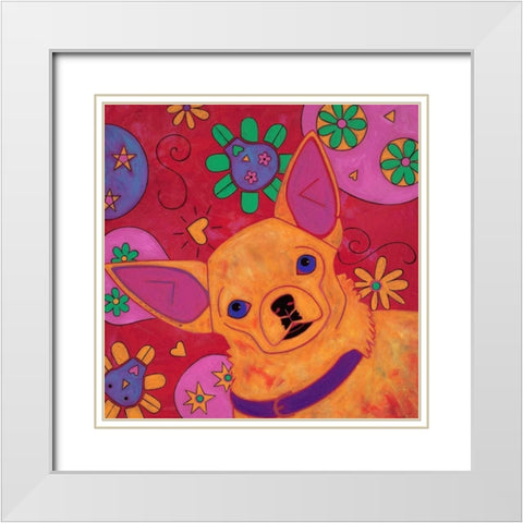 Bandito Mexicano White Modern Wood Framed Art Print with Double Matting by Bond, Angela