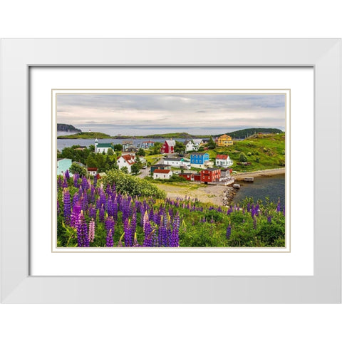 Outport White Modern Wood Framed Art Print with Double Matting by Burdick, Chuck