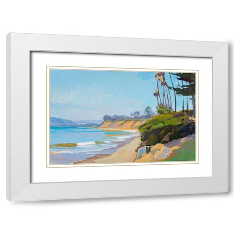 Morning Light, Butterfly Beach White Modern Wood Framed Art Print with Double Matting by Burtt, Marcia