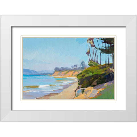 Morning Light, Butterfly Beach White Modern Wood Framed Art Print with Double Matting by Burtt, Marcia
