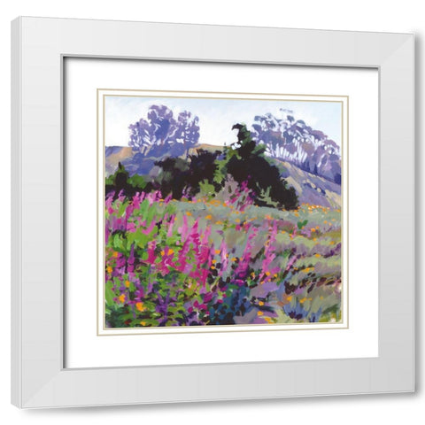 Spring Haze, Eucalyptus on the Ridge White Modern Wood Framed Art Print with Double Matting by Burtt, Marcia