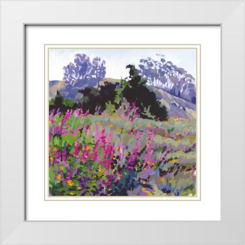 Spring Haze, Eucalyptus on the Ridge White Modern Wood Framed Art Print with Double Matting by Burtt, Marcia