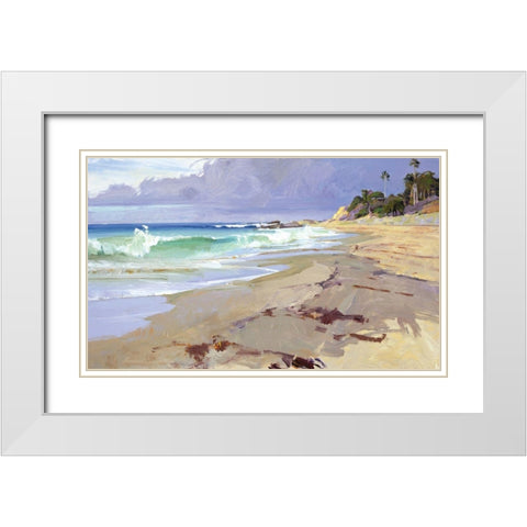 Weather Change White Modern Wood Framed Art Print with Double Matting by Burtt, Marcia