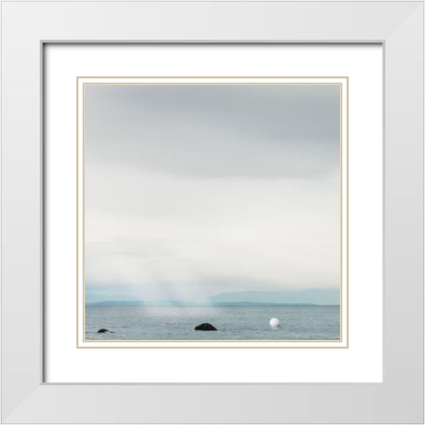 Trio White Modern Wood Framed Art Print with Double Matting by Bertelli, Jon