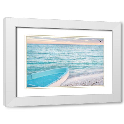 Solo Flight White Modern Wood Framed Art Print with Double Matting by Bertelli, Jon