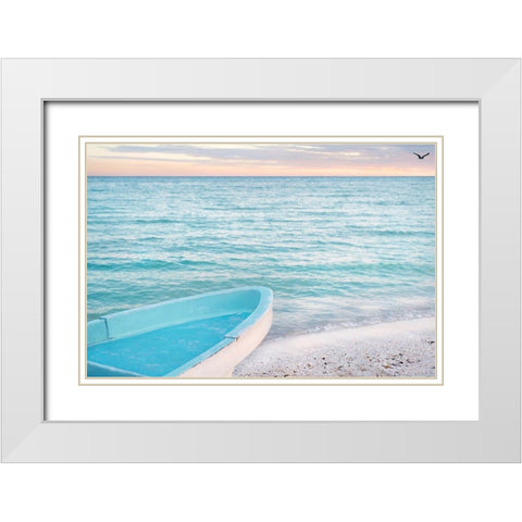 Solo Flight White Modern Wood Framed Art Print with Double Matting by Bertelli, Jon