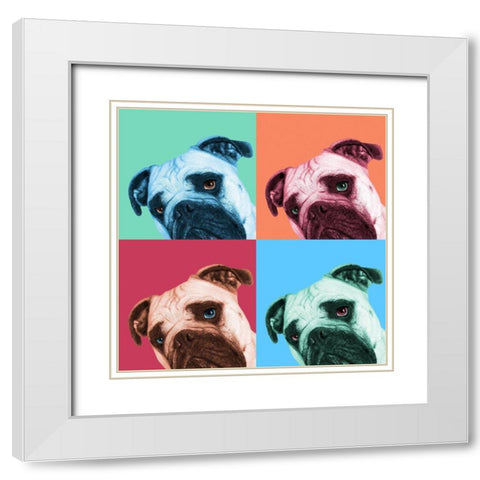 Que Pasa Pop White Modern Wood Framed Art Print with Double Matting by Bertelli, Jon