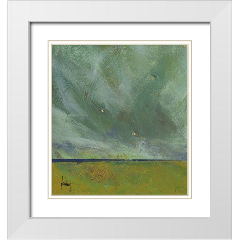 Midland Emptiness White Modern Wood Framed Art Print with Double Matting by Bailey, Paul