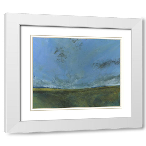 Rough Moor White Modern Wood Framed Art Print with Double Matting by Bailey, Paul
