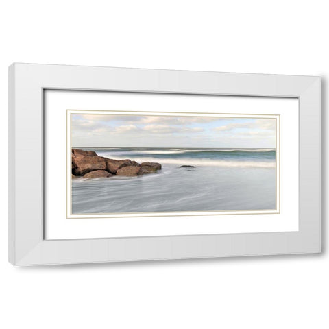 Florida Gulf Coast White Modern Wood Framed Art Print with Double Matting by Bell, Nicholas