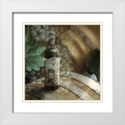 Montepulciano Vineyard #2 White Modern Wood Framed Art Print with Double Matting by Blaustein, Alan