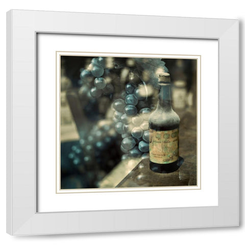 Tuscan Caffe #1 White Modern Wood Framed Art Print with Double Matting by Blaustein, Alan