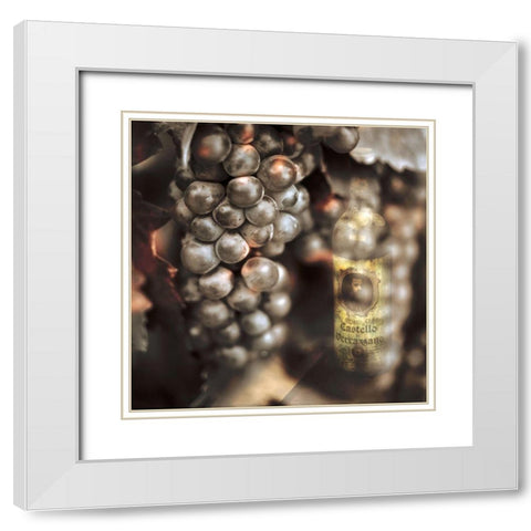 Tuscan Caffe #3 White Modern Wood Framed Art Print with Double Matting by Blaustein, Alan