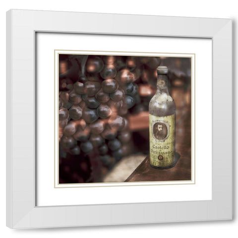 Tuscan Caffe #4 White Modern Wood Framed Art Print with Double Matting by Blaustein, Alan