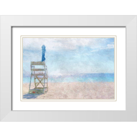 Off Duty White Modern Wood Framed Art Print with Double Matting by Bay, Noah