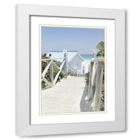 Noon Shadows White Modern Wood Framed Art Print with Double Matting by Bay, Noah