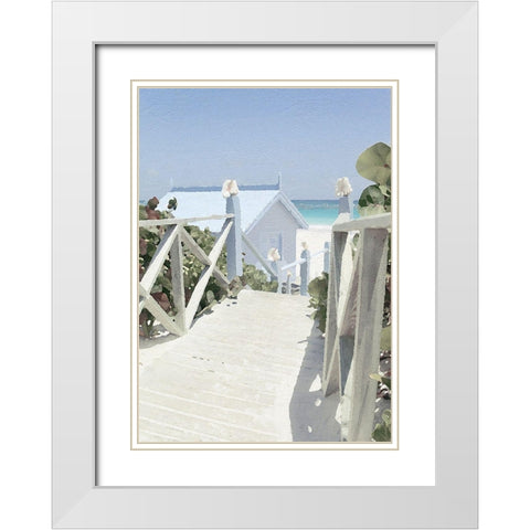 Noon Shadows White Modern Wood Framed Art Print with Double Matting by Bay, Noah