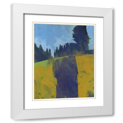 Firebreak White Modern Wood Framed Art Print with Double Matting by Bailey, Paul