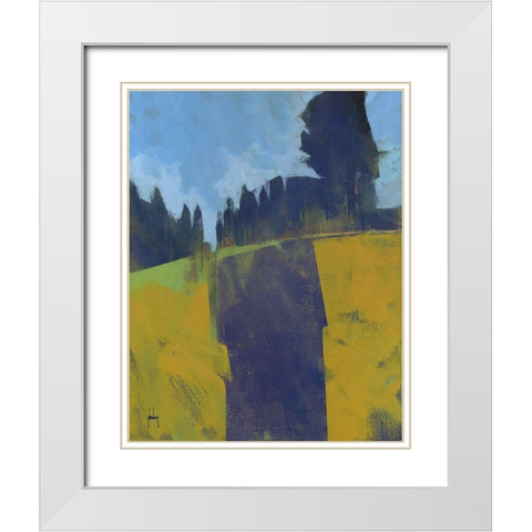 Firebreak White Modern Wood Framed Art Print with Double Matting by Bailey, Paul