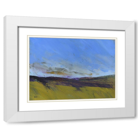 Upland Undulation White Modern Wood Framed Art Print with Double Matting by Bailey, Paul