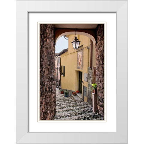 Rezzonico Arc 1 White Modern Wood Framed Art Print with Double Matting by Blaustein, Alan