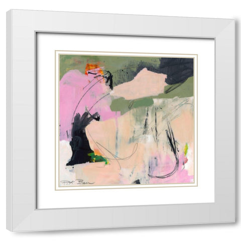 Sylvan Zephyr No. 2 White Modern Wood Framed Art Print with Double Matting by Beer, Pamela K.