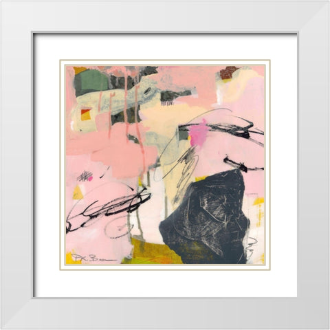 Sylvan Zephyr No. 4 White Modern Wood Framed Art Print with Double Matting by Beer, Pamela K.