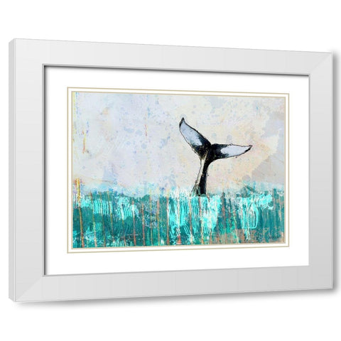 Solo Fluke White Modern Wood Framed Art Print with Double Matting by Baran, John