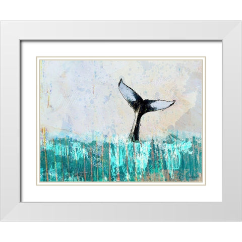 Solo Fluke White Modern Wood Framed Art Print with Double Matting by Baran, John