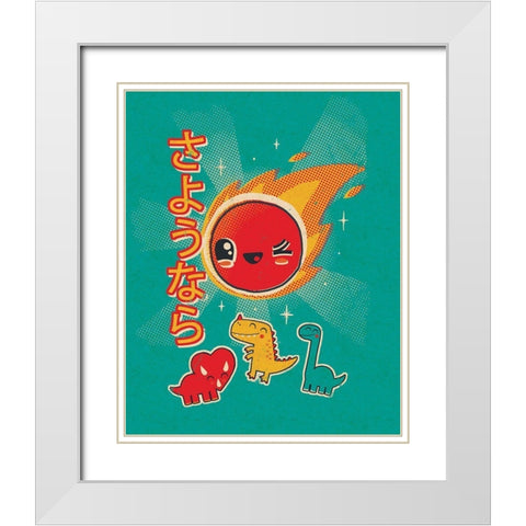 Kawaii in the Sky White Modern Wood Framed Art Print with Double Matting by Buxton, Michael