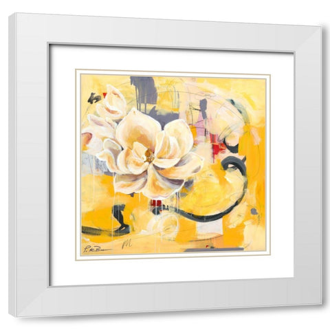 Southern Charm White Modern Wood Framed Art Print with Double Matting by Beer, Pamela K.