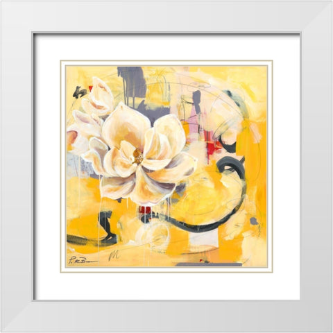 Southern Charm White Modern Wood Framed Art Print with Double Matting by Beer, Pamela K.