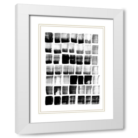 City Spaces 2 White Modern Wood Framed Art Print with Double Matting by Binkin, Lesia