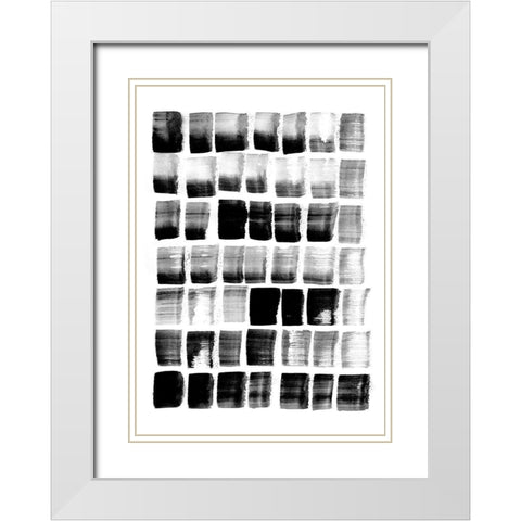 City Spaces 2 White Modern Wood Framed Art Print with Double Matting by Binkin, Lesia
