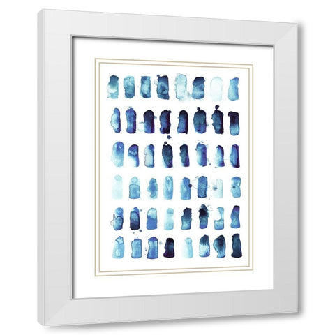 Summer Sky White Modern Wood Framed Art Print with Double Matting by Binkin, Lesia