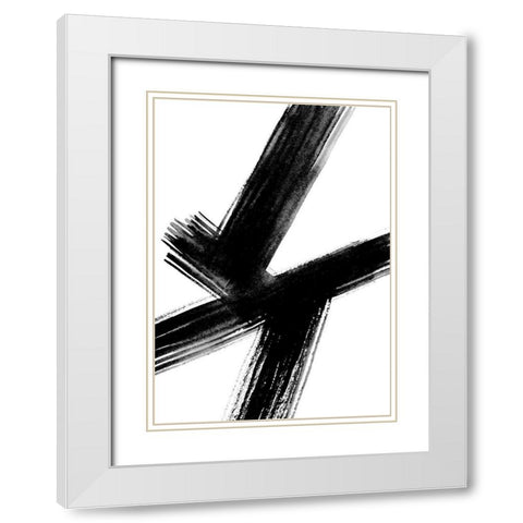Urban 1 White Modern Wood Framed Art Print with Double Matting by Binkin, Lesia