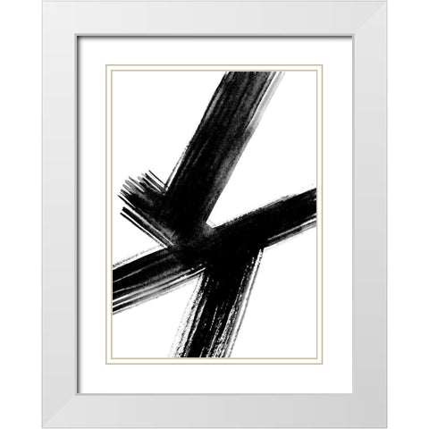 Urban 1 White Modern Wood Framed Art Print with Double Matting by Binkin, Lesia