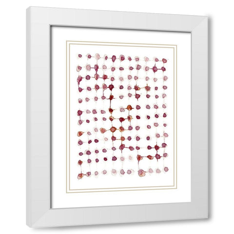 Woven White Modern Wood Framed Art Print with Double Matting by Binkin, Lesia
