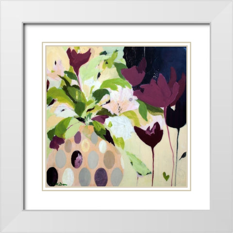 Amelia White Modern Wood Framed Art Print with Double Matting by Beer, Pamela K.