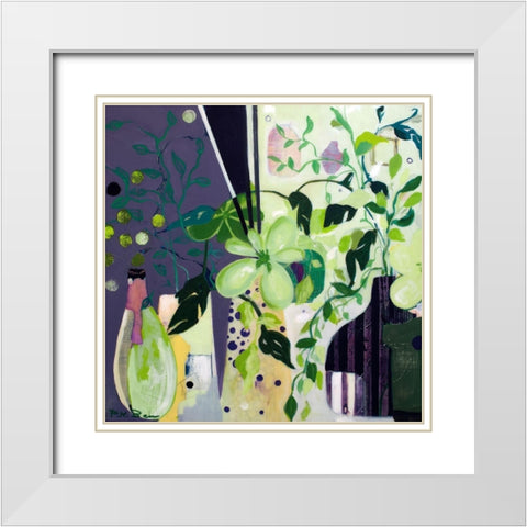 Constance White Modern Wood Framed Art Print with Double Matting by Beer, Pamela K.
