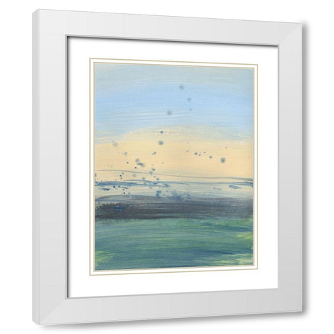 Soul Of The Ocean No. 1 White Modern Wood Framed Art Print with Double Matting by Baker, Bronwyn