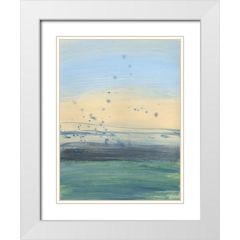 Soul Of The Ocean No. 1 White Modern Wood Framed Art Print with Double Matting by Baker, Bronwyn