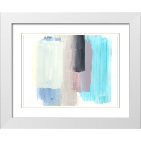 Finding The Way White Modern Wood Framed Art Print with Double Matting by Baker, Bronwyn
