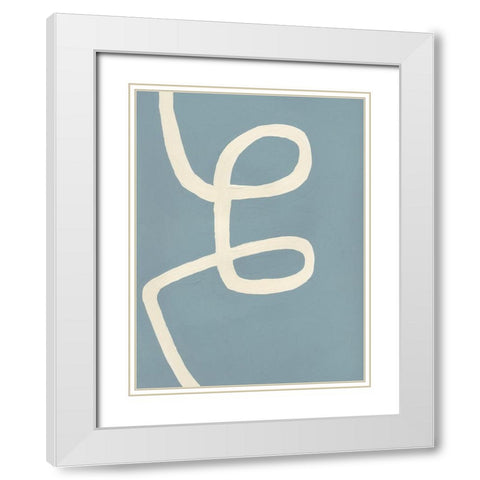 Unrestricted White Modern Wood Framed Art Print with Double Matting by Baker, Bronwyn